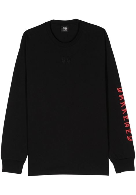 Black darkened long-sleeved t-shirt 44 Label Group - men